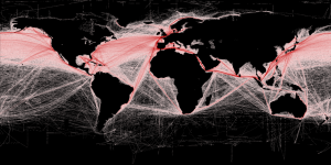 Global shipping routes