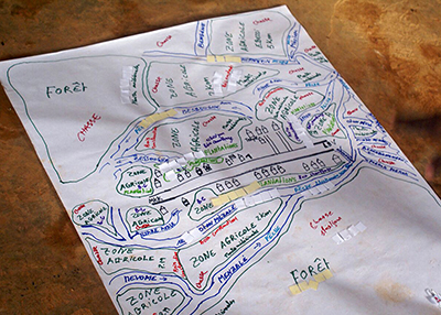 Mapping Of The Field Area In Community Community Mapping In Gabon